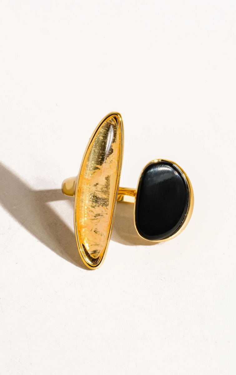 Ash - Black Agate Ring – Shop Akasi